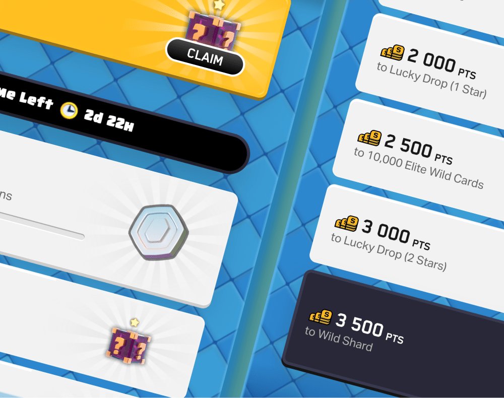 Prévia de pontos e bônus da loja